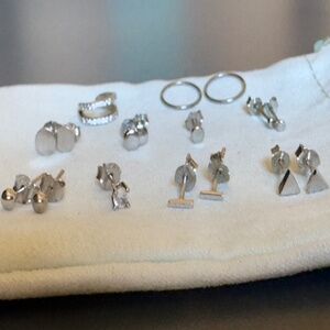 Sterling Silver Earring Bundle (17 pieces!)